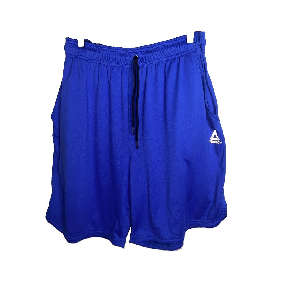 Reebok Men's Logo Elastic Waist Drawstring Knit Basketball Shorts Size 2X